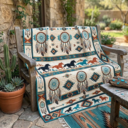 Dreamcatchers And Running Horses WN1706004CL Quilt