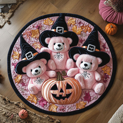 Starry Spell Teddy Bear WN1208077CL Quilted Round Mat