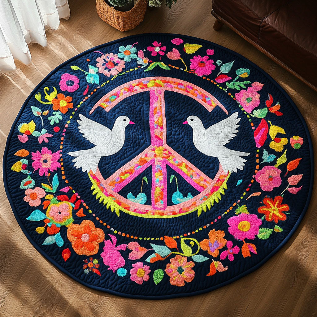 Eternal Peace WN0409033CL Quilted Round Mat