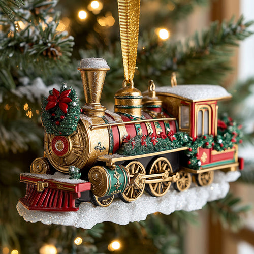 Cozy Winter Train CW2710028CL Christmas Ornament