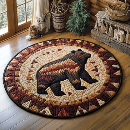 Bear Lodge Style WN0104009CL Quilted Round Mat