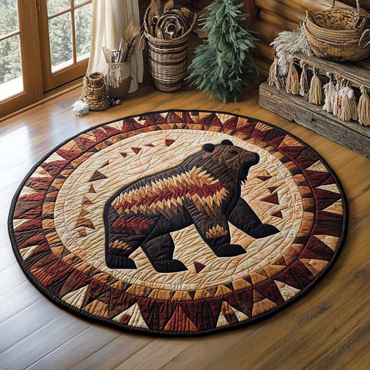 Bear Lodge Style WN0104009CL Quilted Round Mat