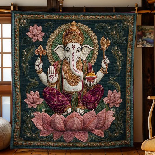 Hinduism Ganesha Harmony WN0503041CL Quilt