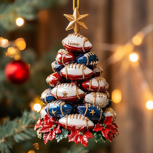 American Football CW2311007CL Christmas Ornament