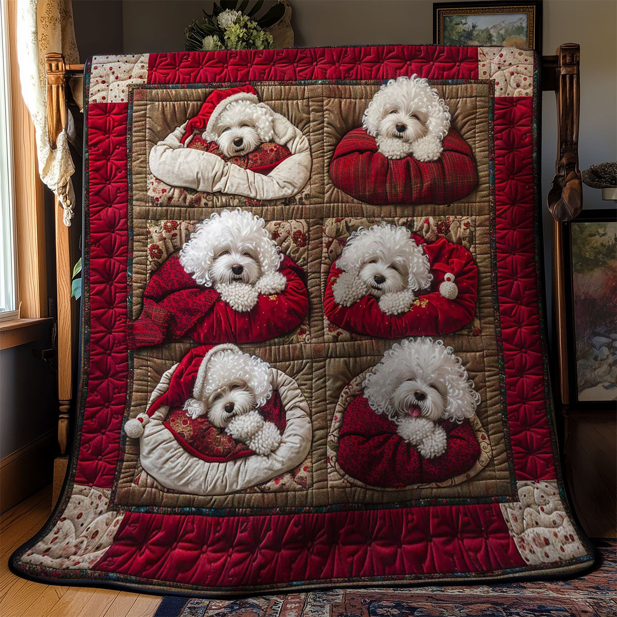 Bichon Frise Cuddle WN1303021CL Quilt