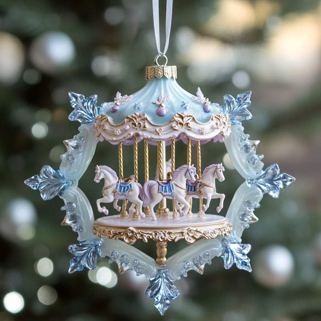 Winter Carousel CP0412117CL Christmas Ornament