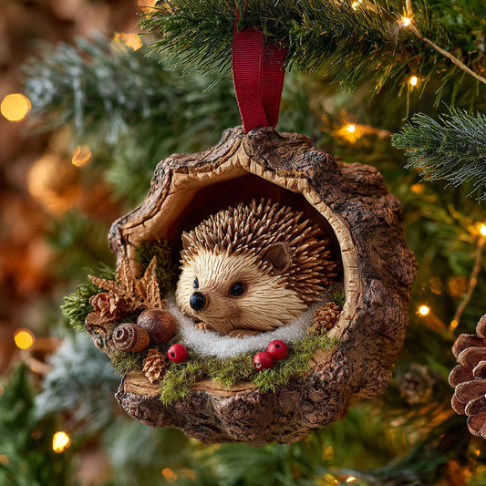 Hedgehog Nest CW0312015CL Christmas Ornament