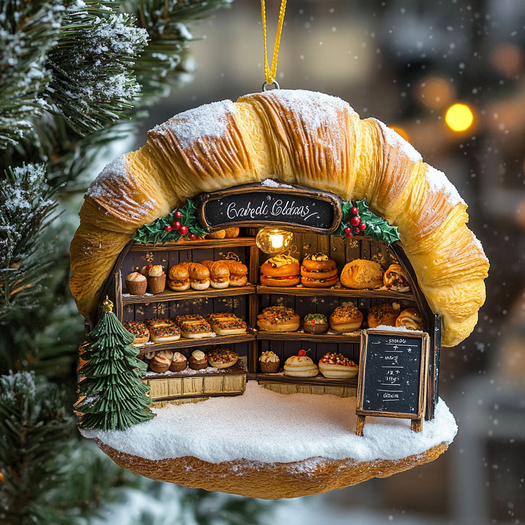 Festive Croissant WN2911029CL Christmas Ornament