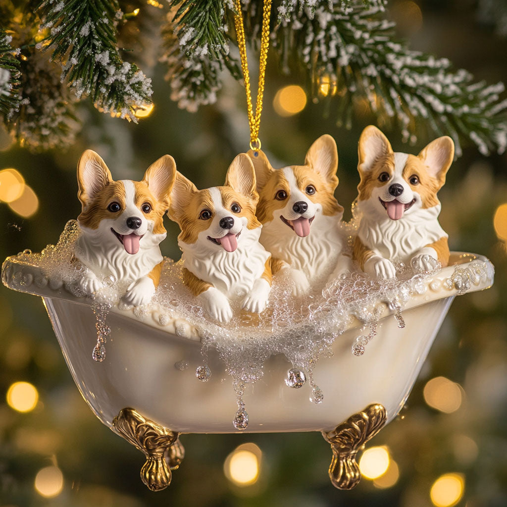 Corgi Winter Fun WN1610067CL Christmas Ornament