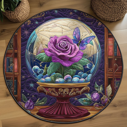 Crystal Rosekeeper WJ0606045CL Quilted Round Mat