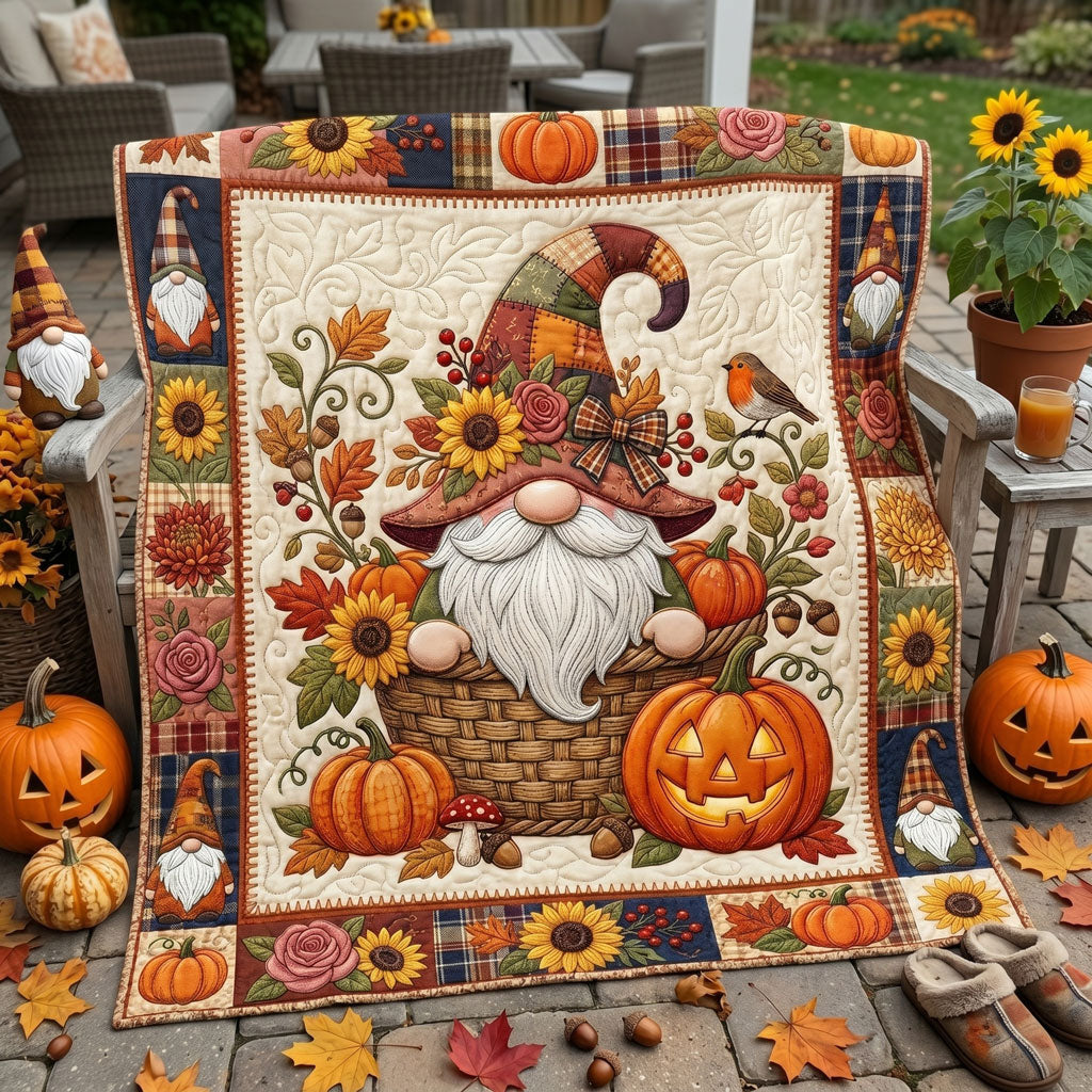 Harvest Basket Gnome WN2506011CL Quilt