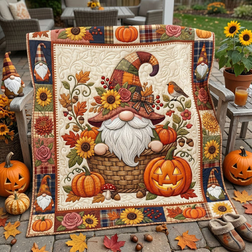 Harvest Basket Gnome WN2506011CL Quilt