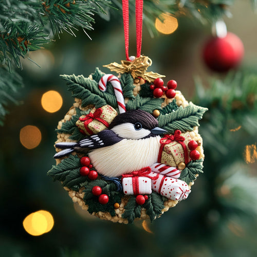 Cozy Chickadee WN2210013CL Christmas Ornament