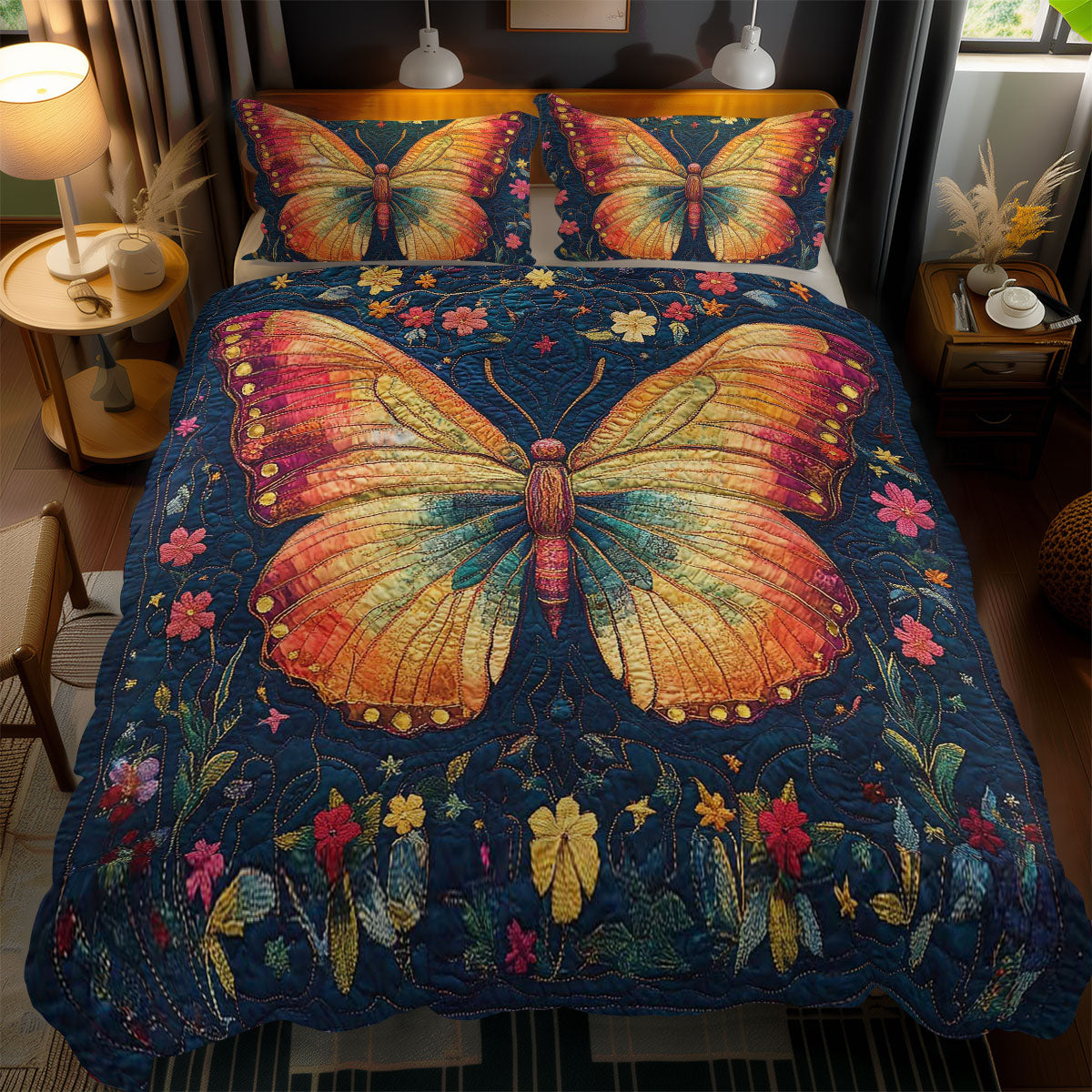 Blooming Butterfly WN1002047CL Duvet Cover Set