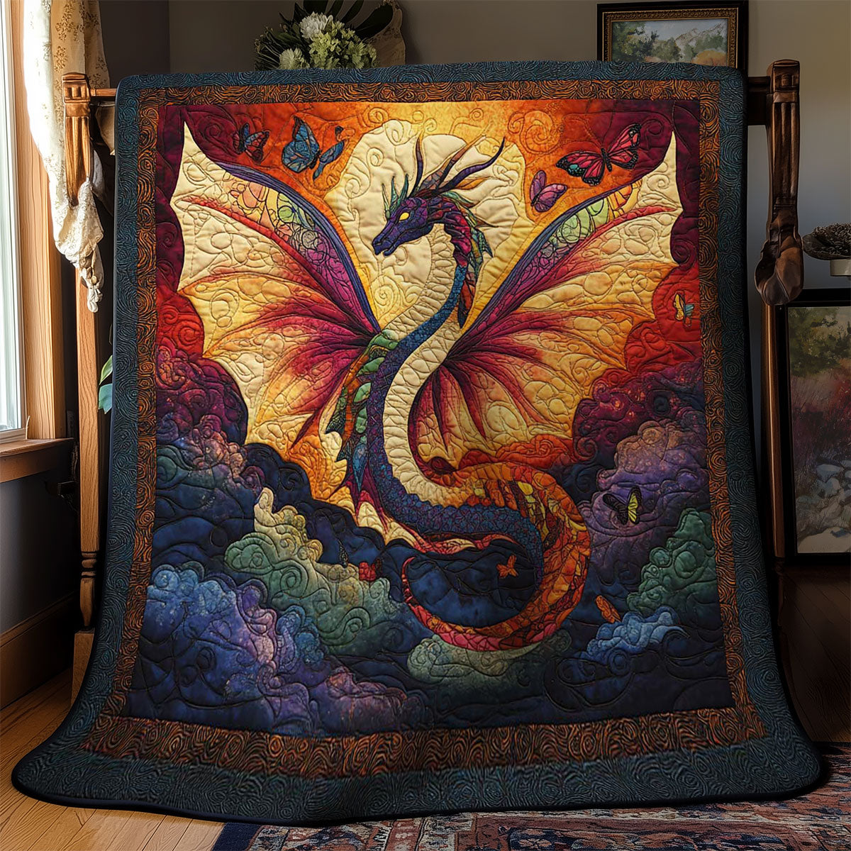 Sunset Flight Dragon WN1702051CL Quilt