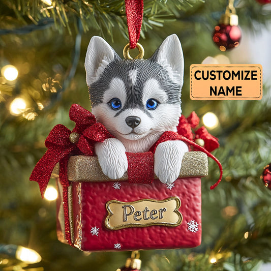 Husky Cheer CP0112024CL Personalized Christmas Ornament
