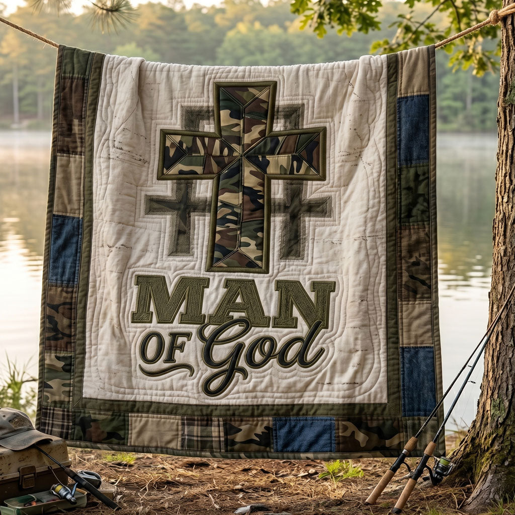 Camo Man Of God WN2104007CL Quilt