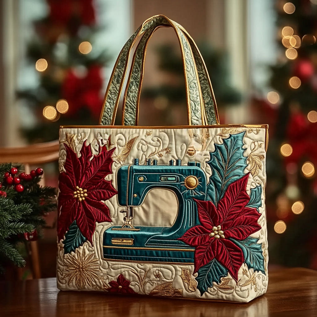 Joyful Sewing Machine WN2010039CL Quilted Tote Bag