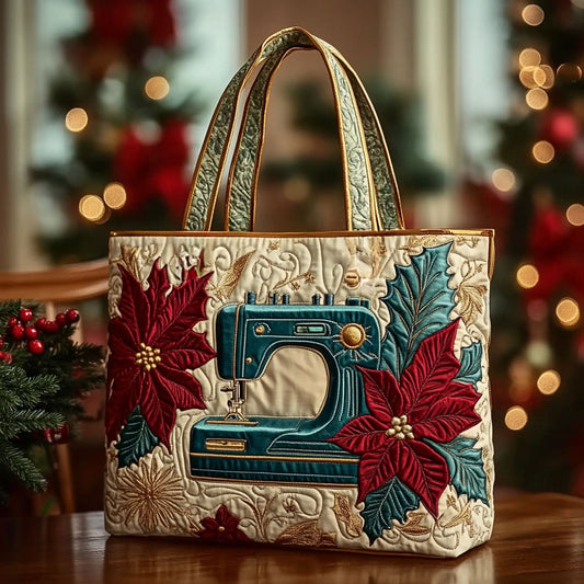 Joyful Sewing Machine WN2010039CL Quilted Tote Bag