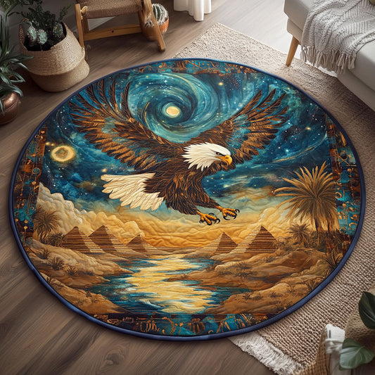 Celestial Eagle Pyramid WJ0507038CL Quilted Round Mat