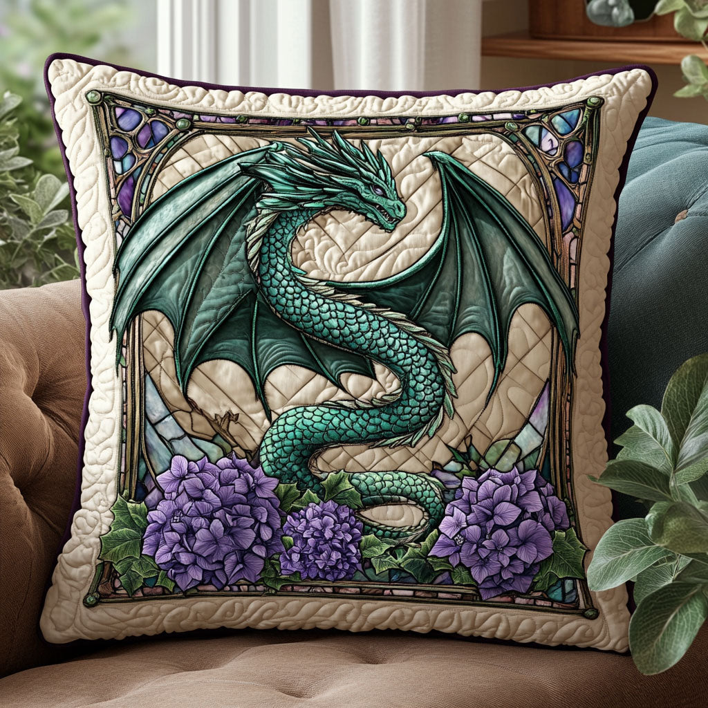 Emerald Dragon CW1301063CL Quilt Pillow Case
