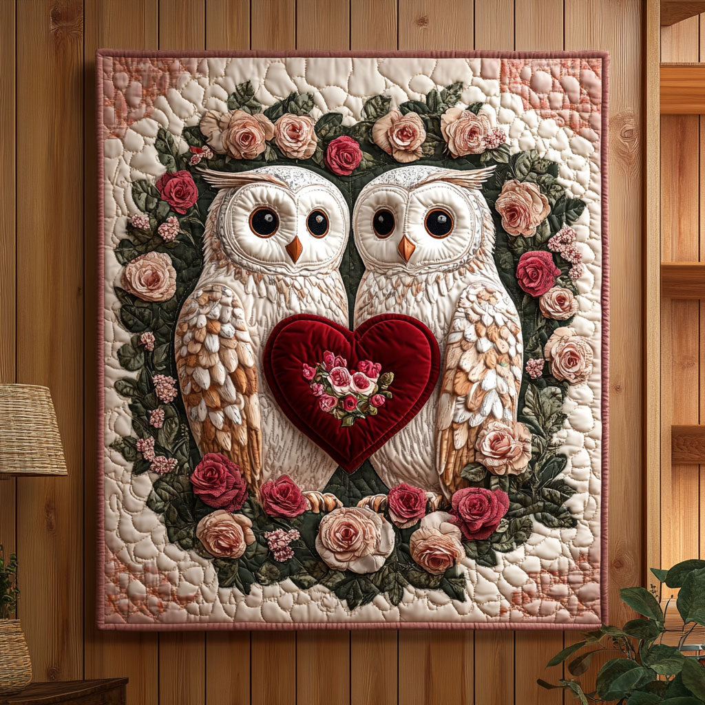 Rose Owls KL1501032CL Quilt