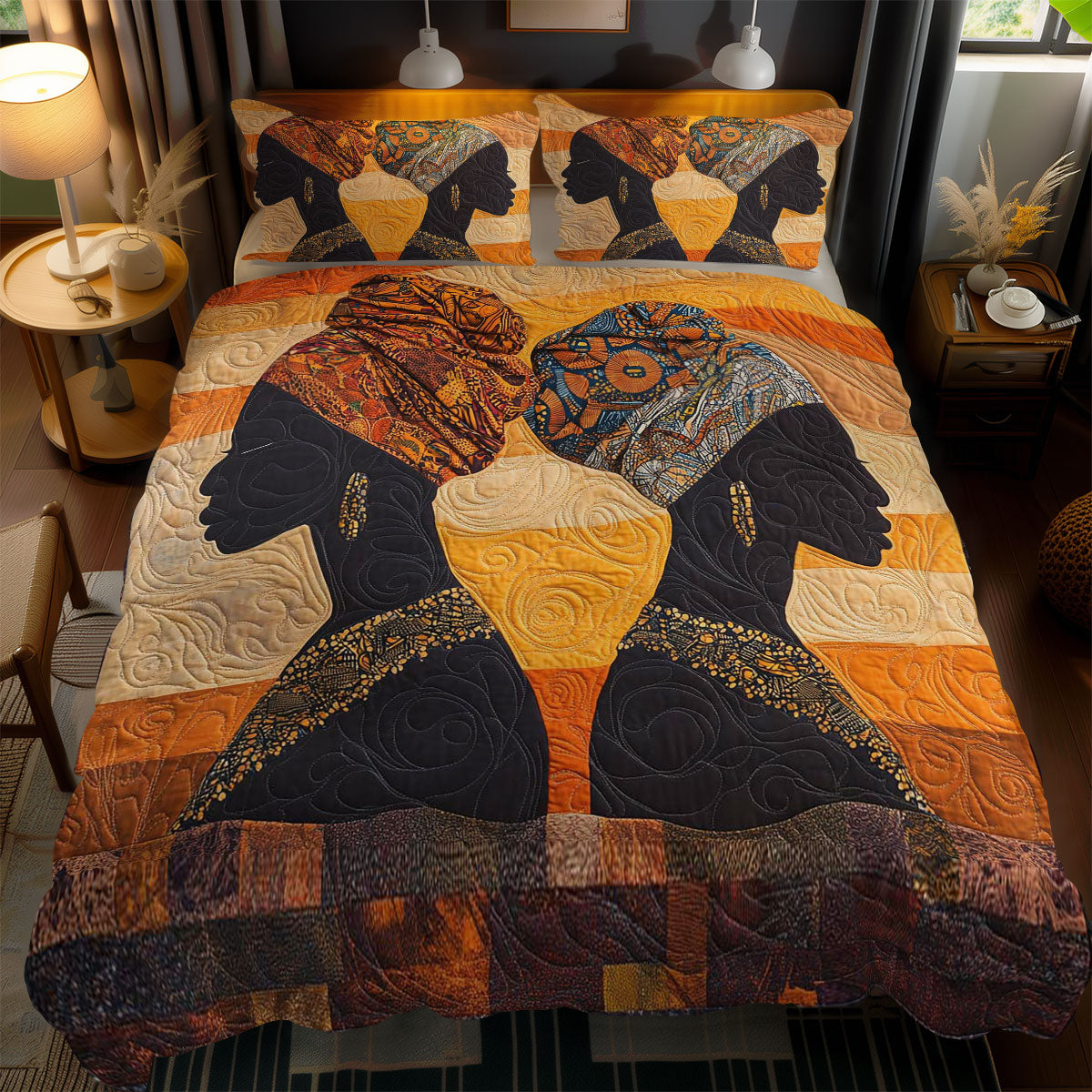 Mystic African Woman WN0703096CL Duvet Cover Set