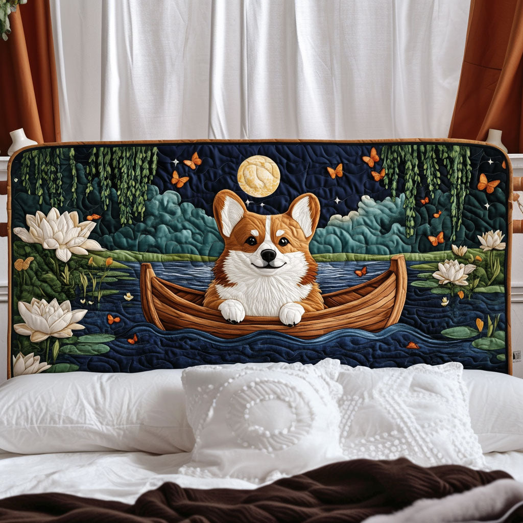 Corgi Night Lotus KL0901018CL Quilted Headboard Slipcover