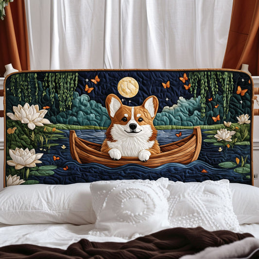 Corgi Night Lotus KL0901018CL Quilted Headboard Slipcover
