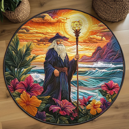 Island Sorcerer Sunset WJ0207027CL Quilted Round Mat