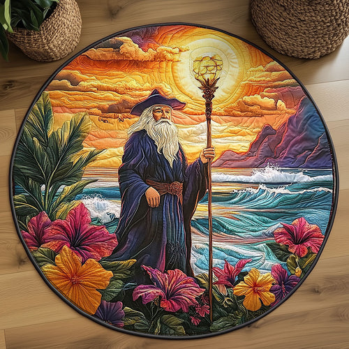 Island Sorcerer Sunset WJ0207027CL Quilted Round Mat