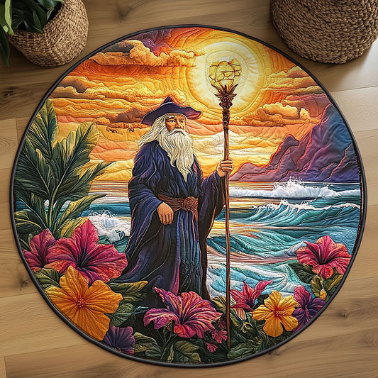 Island Sorcerer Sunset WJ0207027CL Quilted Round Mat