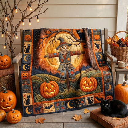 Moonlit Scarecrow Halloween WN2006010CL Quilt
