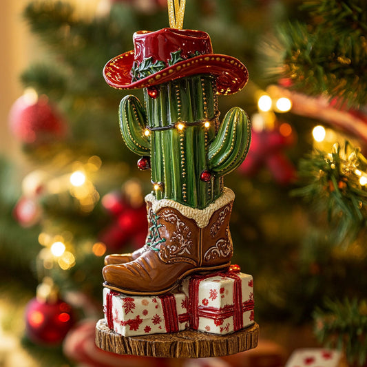 Cactus Western Hat CW2411083CL Christmas Ornament