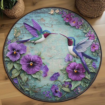 Hummingbird Melody WN2105044CL Quilted Round Mat