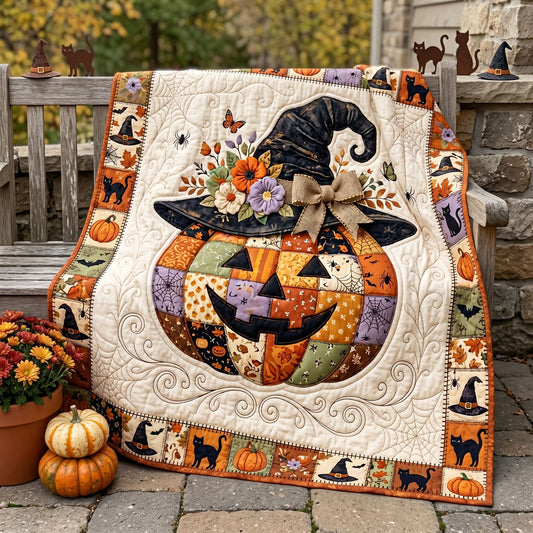 Patchwork Pumpkin Witch WN1906012CL Quilt