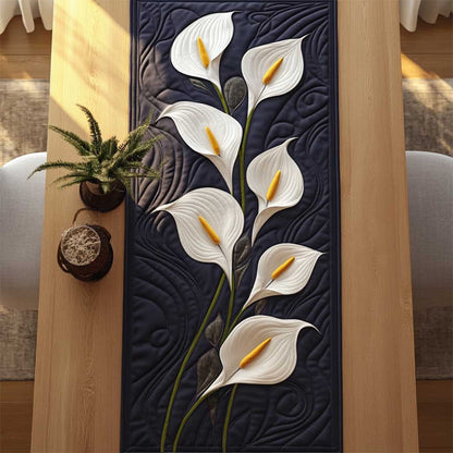 Pure Calla Lilies WN2503115CL Quilted Table Runner