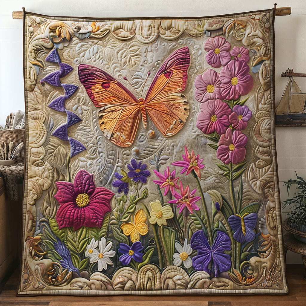 Floral Butterfly WN1201028CL Quilt