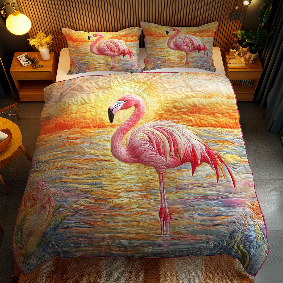 Elegant Flamingo WN1102050CL Duvet Cover Set