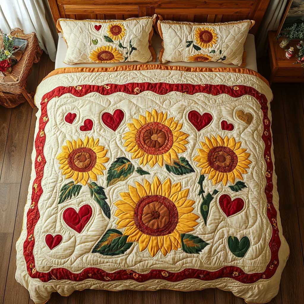 Heart Sunflower WP1401042CL Duvet Cover Set