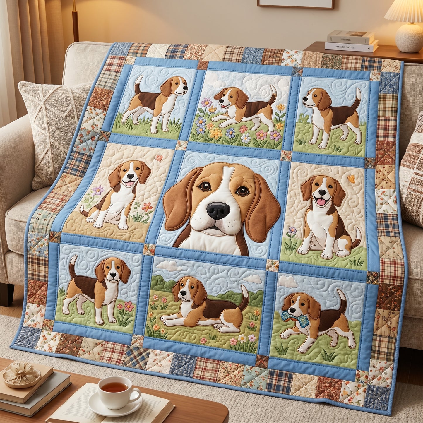 Happy Beagle XR1604024CL Quilt