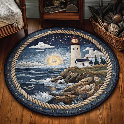 Lighthouse Haven WN0304049CL Quilted Round Mat
