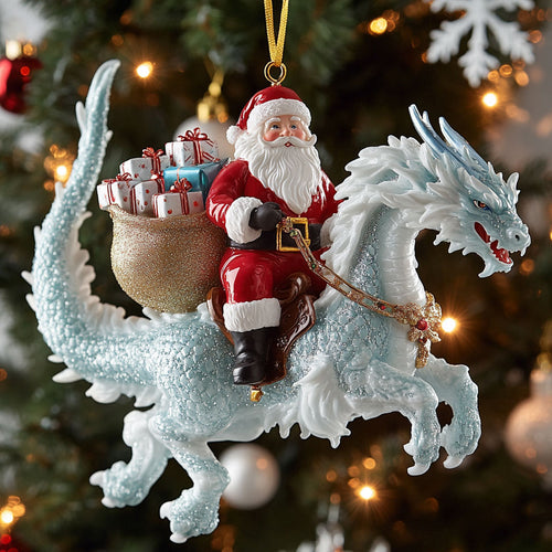 Ice Dragon Santa CW0212038CL Christmas Ornament
