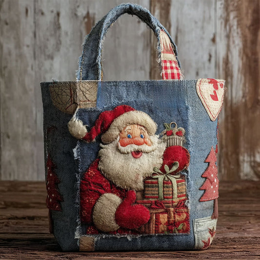 Gift Bearer Santa WN0801036CL Quilted Tote Bag