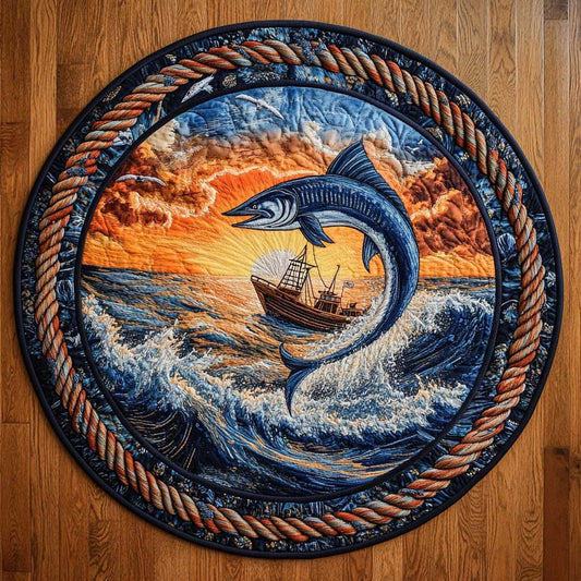 Marlin Strike WN0705039CL Quilted Round Mat