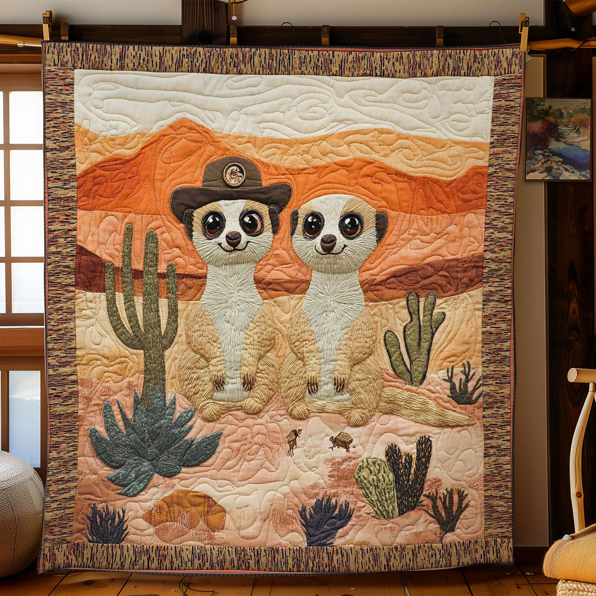 Happy Meerkat WN0803066CL Quilt