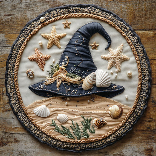 Wizard Hat Seeker WN0606052CL Quilted Round Mat