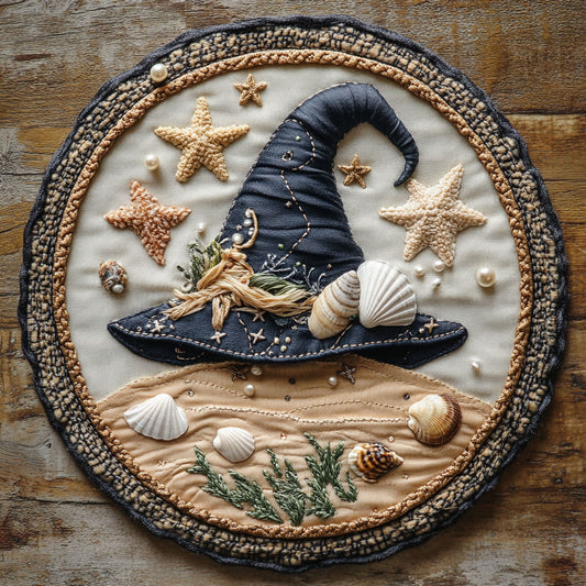 Wizard Hat Seeker WN0606052CL Quilted Round Mat