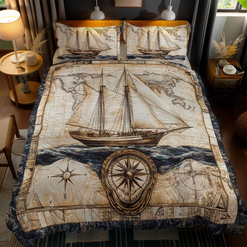 Antique Sailboat WN0602056CL Duvet Cover Set