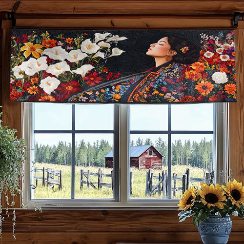 Floral Spirit Reverie WN1706032CL Quilted Valance